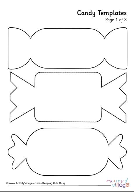 Candy Templates Free Printable